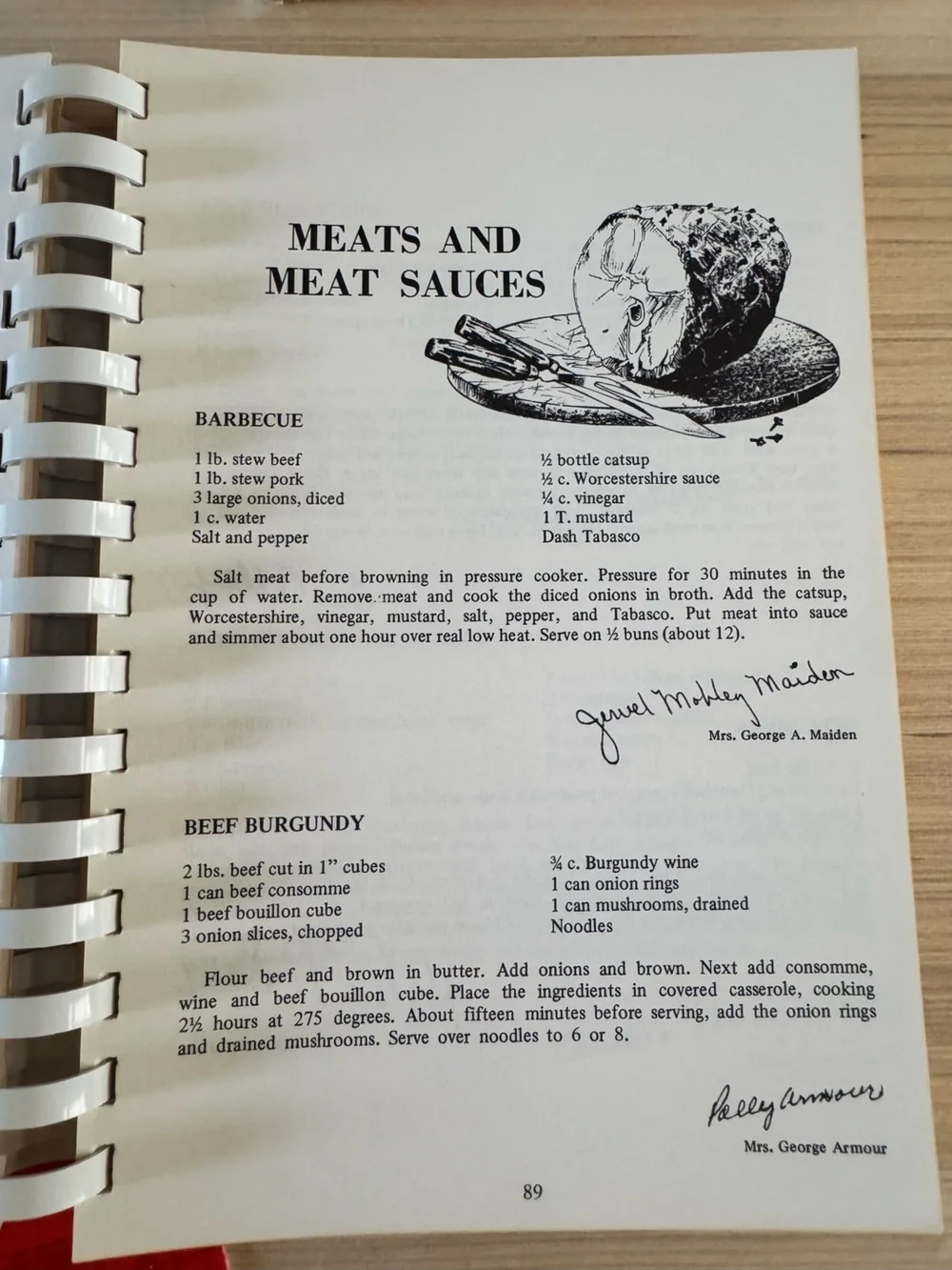 Vintage Recipe Cookbook Lot Spiralbound paperback